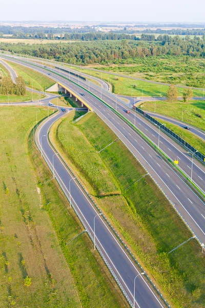 stock image Aerial view of highway