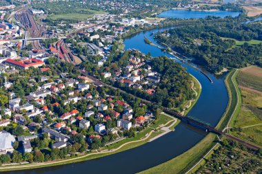 opole şehir Polonya havadan görünümü