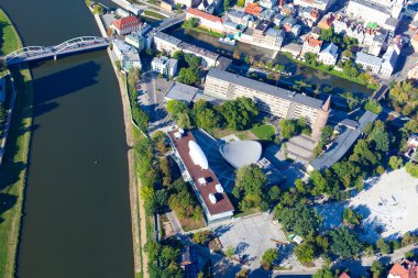 opole şehir Polonya havadan görünümü