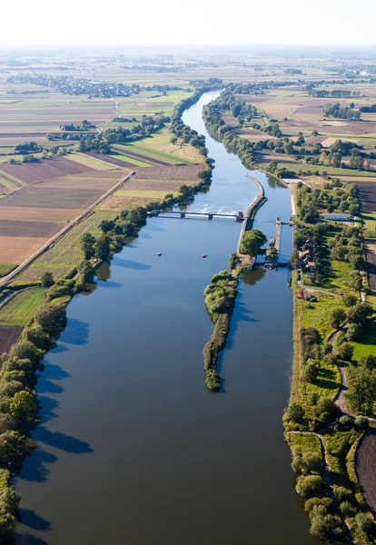 Luchtfoto van Tsjechische landschap — Stockfoto