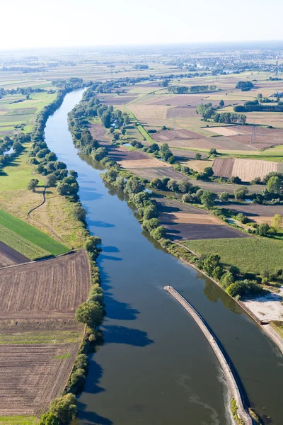 stock image Aerial view of village landscape