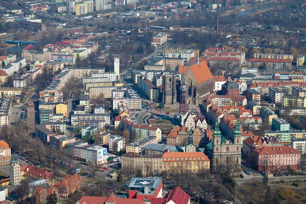 ポーランドのオポーレ市の空中写真 — ストック写真