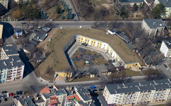 Вид с воздуха на город Ополе в Польше — стоковое фото