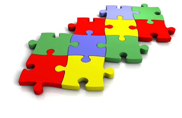 3d puzzle set — Stock Photo, Image