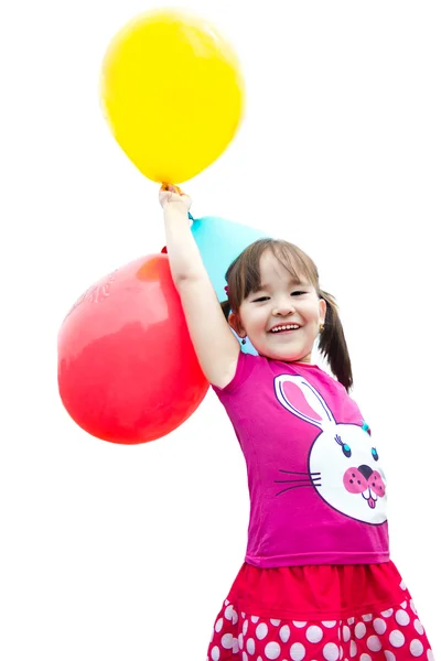 Menina com balão — Fotografia de Stock