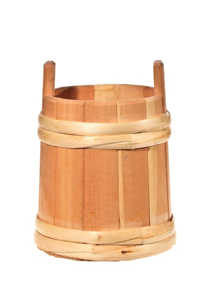 Маленькая деревянная бочка — стоковое фото