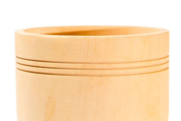 Empty wooden bowl — Stock Photo, Image