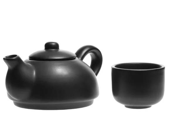 Čínská čajová sada s konvice a šálek — Stock fotografie