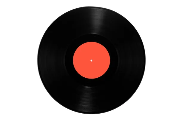 白で隔離されるビニール レコード — ストック写真