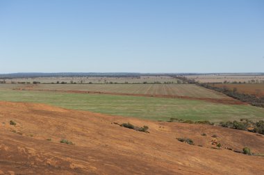 Aerial view farmland Western Australia clipart