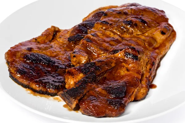 Steak de porc barbecue — Photo