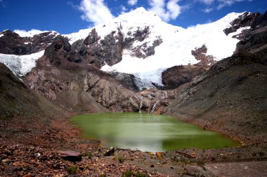 Landscape in National park Huascaran, Peru. clipart