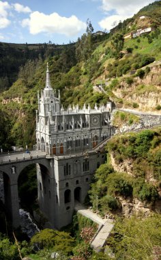 Las Lajas Cathedral, Colombia clipart