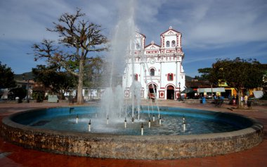 Church in Guatape, Colombia. clipart