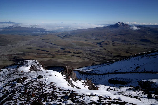 Uitzicht vanaf volcan cotopaxi, ecuador. — Stockfoto