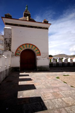 copacabana, Bolivya, katedral kule.