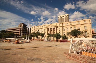 Colonial ev Meydanı'asuncion, paraguay.