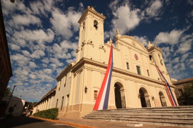Catholic cathedral in Asuncion, Paraguay. clipart