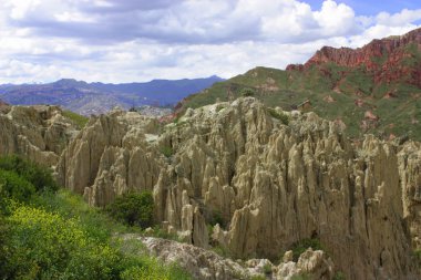 la paz, Bolivya muhteşem moon valley.