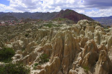 la paz, Bolivya muhteşem moon valley.