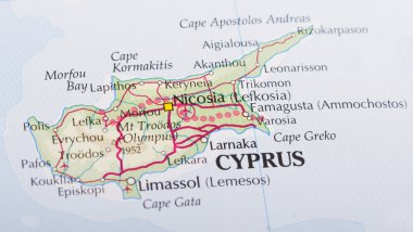 Cyprus map clipart