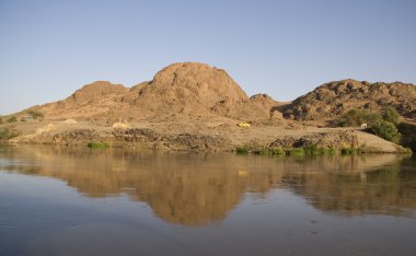 Jebel Barkal mountains, in Sudan clipart