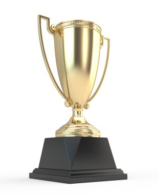 Gold trophy cup clipart