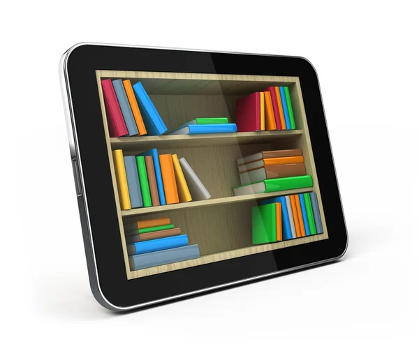 E-book library concept — Stock Photo, Image