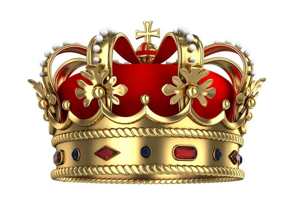 Королевская золотая корона — стоковое фото