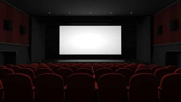 Bioscoop auditorium — Stockfoto
