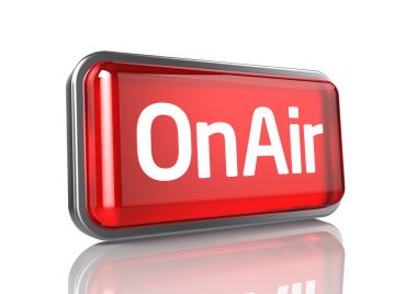 On Air warning message clipart