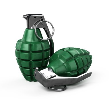 Two mk-2 hand grenade clipart