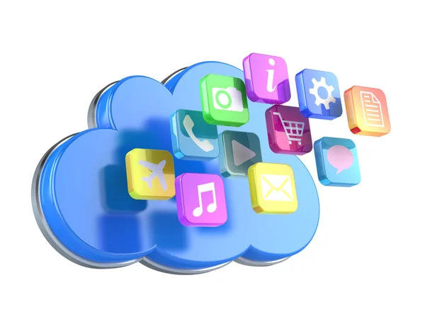 Concetto di cloud storage — Foto Stock