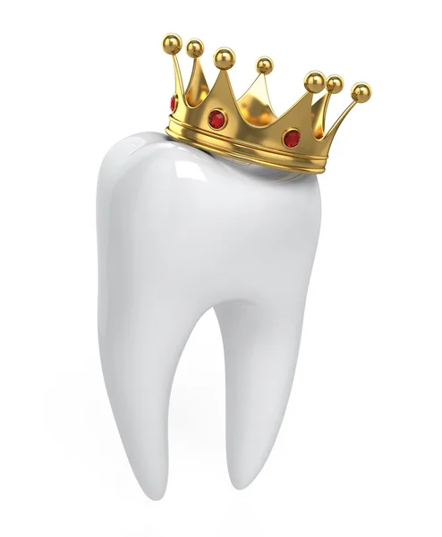 Dente e coroa — Fotografia de Stock