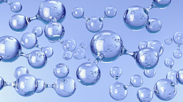Молекулы воды
