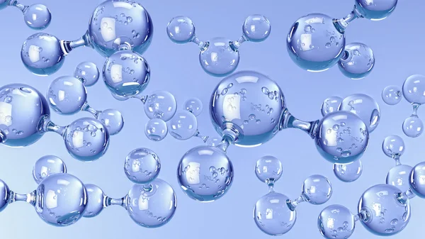 Molecules of Water Royalty Free Stock Images