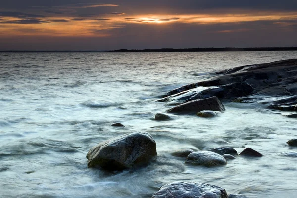 stock image Sea at sunset