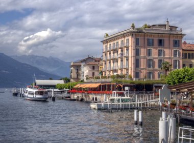 Bellagio lake view at Como Italy clipart