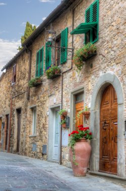 Italian small town view clipart
