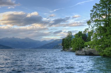 Lake view at Como Italy clipart