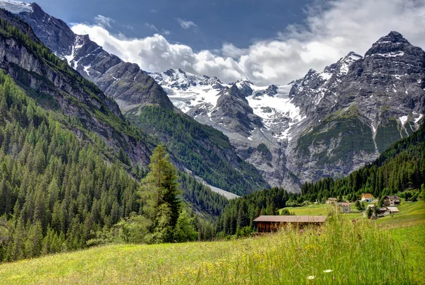 Alpesi hegyi kilátás, Ausztria — Stock Fotó