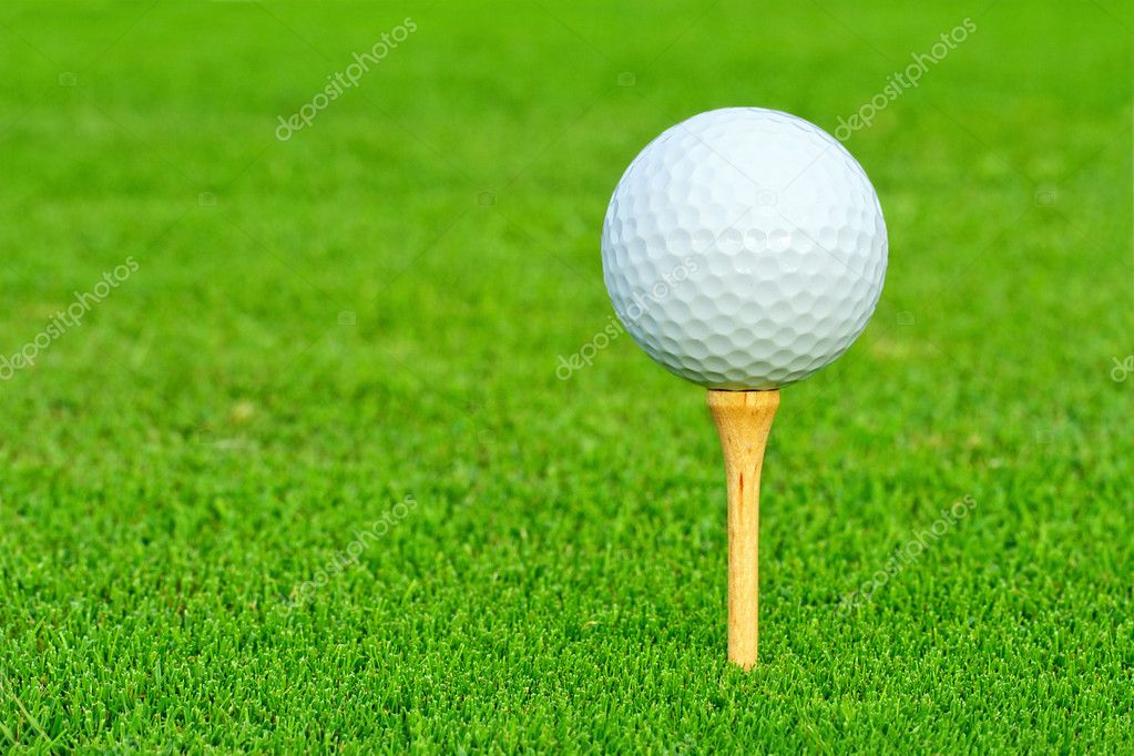 Golf ball closeup Stock Photo by ©anskuw 11682767