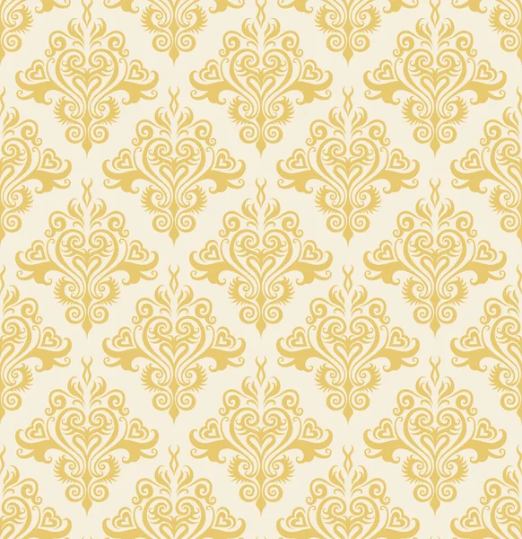 Seamless gold wallpaper — Stok Vektör