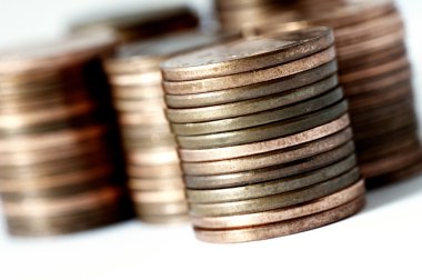 madeni para yığınları