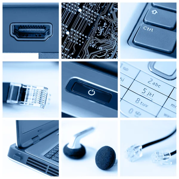 Technology collage — Stock Photo, Image