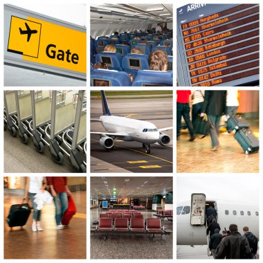 Airport and travel clipart