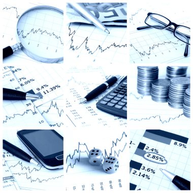 Finance collage clipart