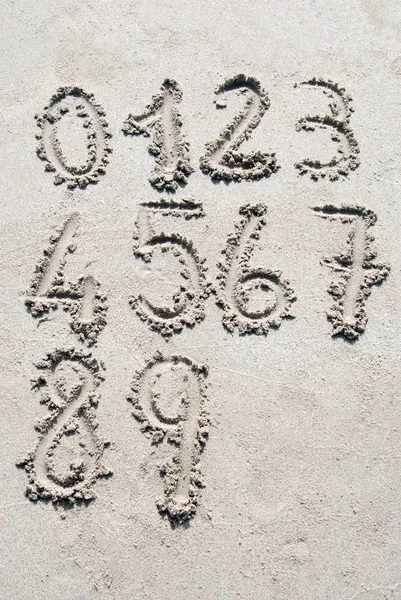 Άμμο αριθμούς — Φωτογραφία Αρχείου