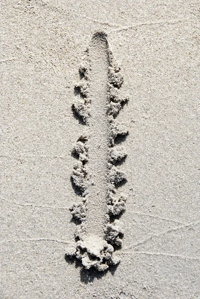 沙滩字母: 字母 I — 图库照片