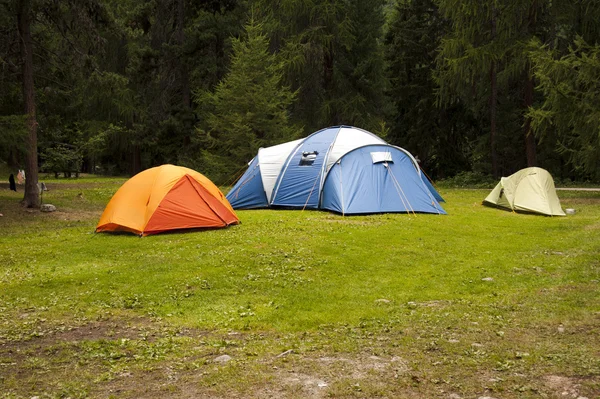 Палатки кемпинга — стоковое фото